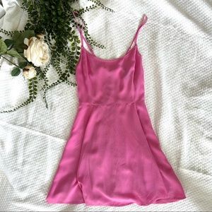 Pink Rayon Skater Dress